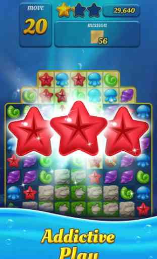 Ocean Splash Match 3: Giochi puzzle gratis 2
