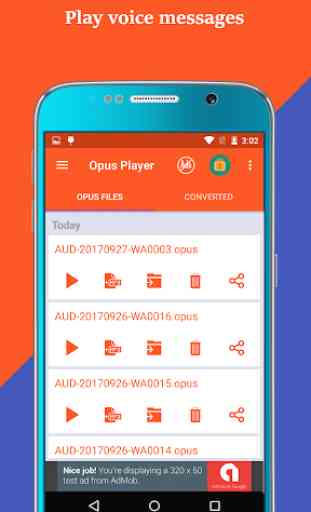 Opus Player: Manage your audio & voice messages 4