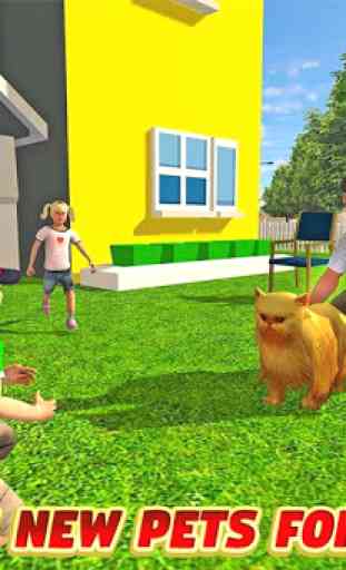 papà virtuale: felice famiglia 3D 3