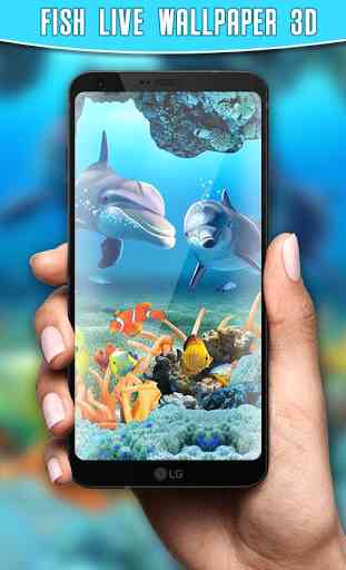 pesce vivere sfondo 3D acquario sfondo HD 1