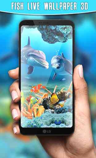 pesce vivere sfondo 3D acquario sfondo HD 4