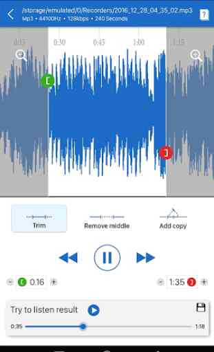 Ringtone maker - tagliare mp3, audio 2