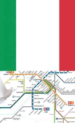 Rome Metro, Train, Bus, Tour Map Offline 1