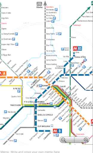 Rome Metro, Train, Bus, Tour Map Offline 3