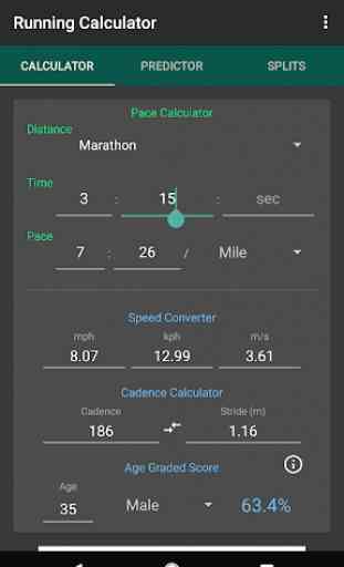 Running Calculator: Pace, Race Predictor, Splits 1