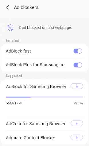 Samsung Internet Browser Beta 4