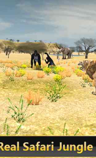 Simulatore di safari selvatici leone 3d 4