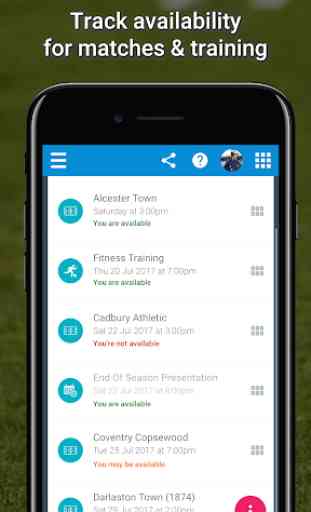 TeamStats - football team management app 3