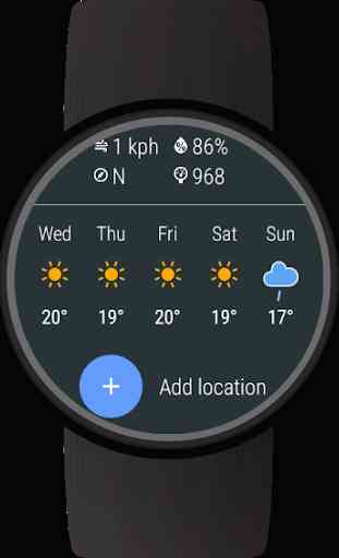 Weather for Wear OS (Android Wear) 2