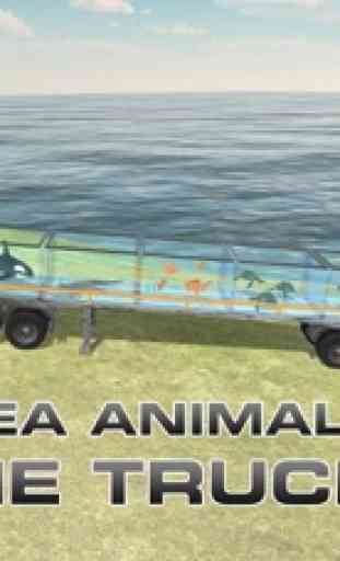 camion trasportatore 3D mare animale - Ultimate Driving & parcheggio simulatore del gioco 1