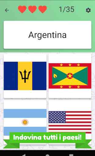 America Nord e Sud quiz - bandiere and capitali 3