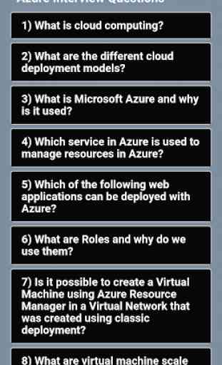 Azure Interview Questions 1