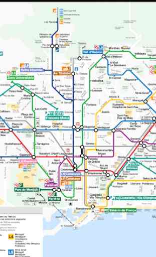 Barcelona Metro & Rail Map 2
