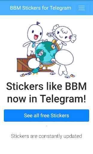 BBM Stickers for Telegram totally free. 2