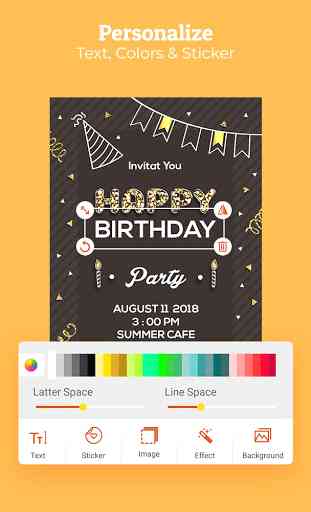 Birthday Invitation Maker : Invitation Card Maker 3