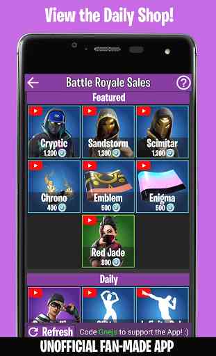 Companion for Fortnite (Stats, Map, Shop, Weapons) 1