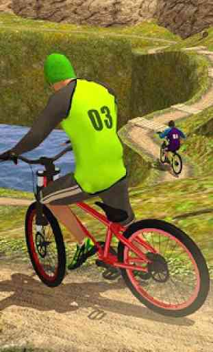 Corsa bmx offroad bicycle rider-mtb in discesa 1