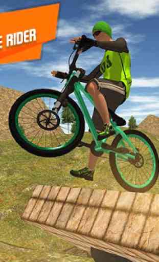 Corsa bmx offroad bicycle rider-mtb in discesa 4