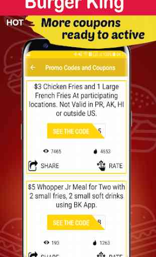 Coupons For Burger King - Promo Code Smart Food  3