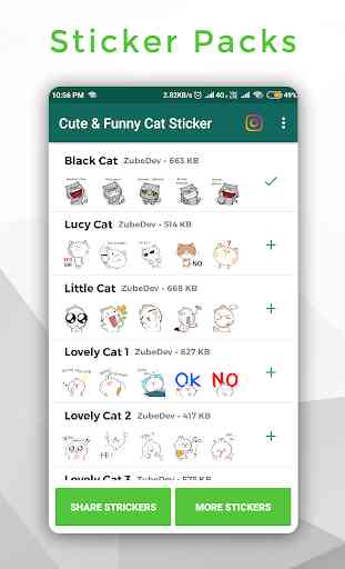 Cute & Funny Cat Sticker for WhatsApp WAStickerApp 3