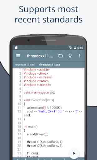 Cxxdroid - C++ compiler IDE for mobile development 2