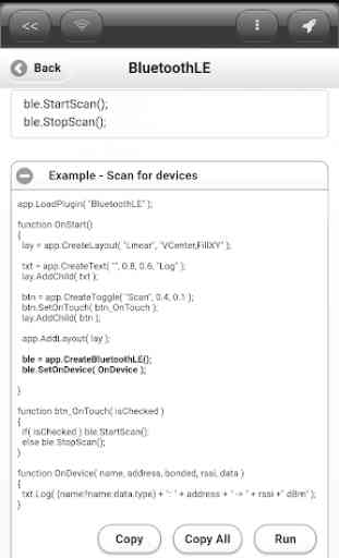 DroidScript - BluetoothLE Plugin 1