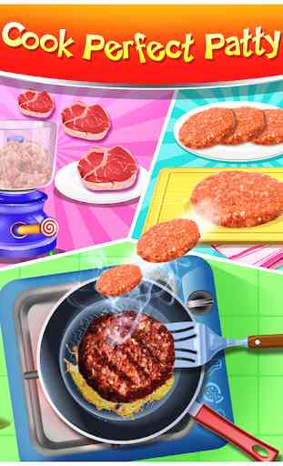 Happy Kids Meal Maker - Burger Cooking Game 4