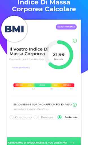 Indice Di Massa Corporea (BMI) Calcolatore 2