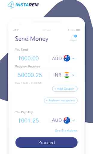 InstaReM – Send Money Overseas 1