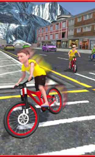 Kids Bicycle Rider Street Race 3