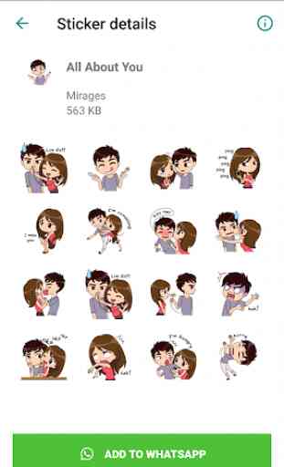 Love Story Stickers - WAStickerApps 2