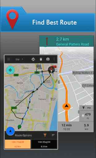 Mappe offline e navigazione GPS gratuite per auto 2