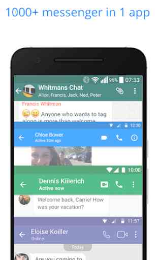 Messenger per messaggi, chat di testi e videochat 1