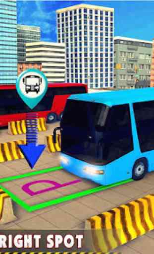 moderno autobus guidare parcheggio 1