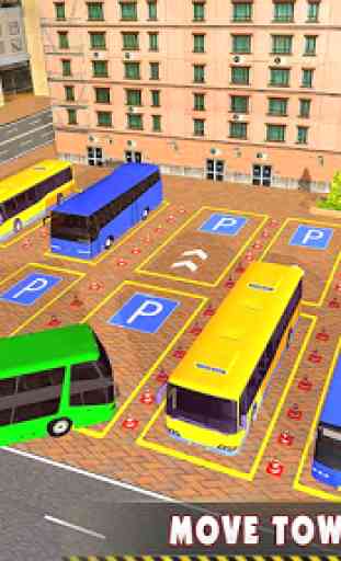 moderno autobus guidare parcheggio 3