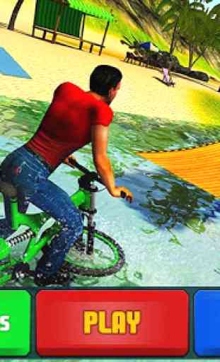 Navigatore di acqua galleggiante BMX Bicycle Rider 1