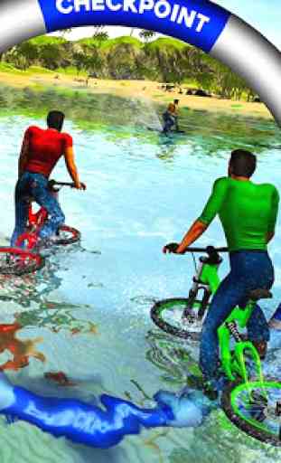 Navigatore di acqua galleggiante BMX Bicycle Rider 2