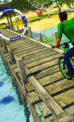 Navigatore di acqua galleggiante BMX Bicycle Rider 3