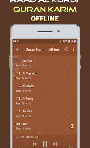 Raad Al kurdi Quran Mp3 Offline 4