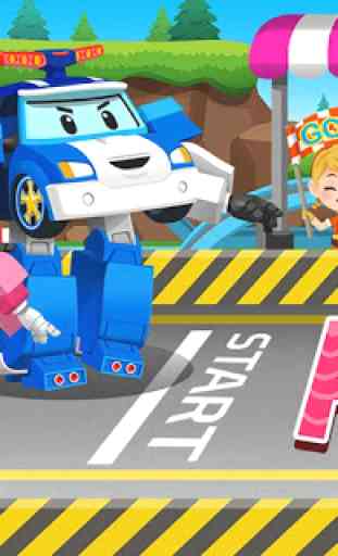 Robocar Poli Racing Popular Game - Alphabet 1