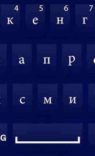 russo Tastiera s Android: russo digitando tastiera 2