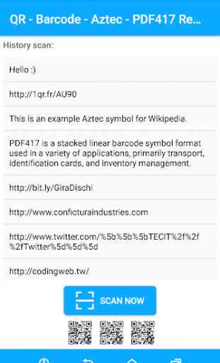 Scan QR - Barcode - Aztec - PDF417 Reader Pro 2018 3