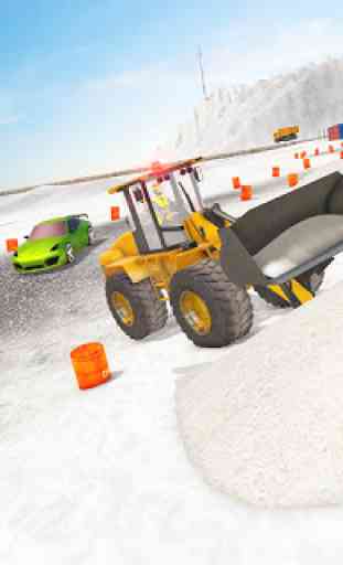 Snow Excavator Crane Simulator 4