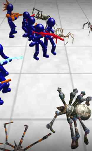 Stickman Spiders Battle Simulator 2