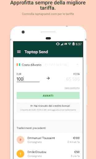 Taptap Send: Invia denaro 2