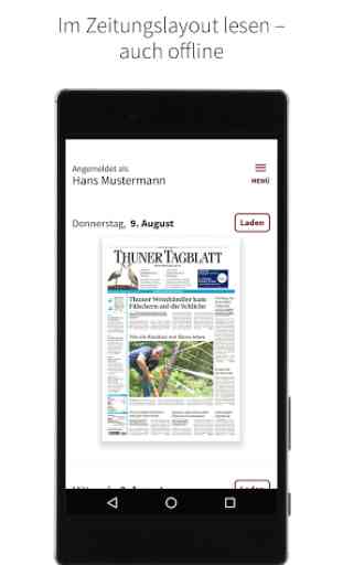 BZ Thuner Tagblatt E-Paper 1
