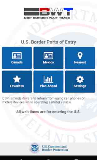 CBP Border Wait Times 1