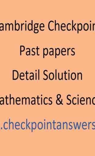 Checkpoint Past Papers Answers 2