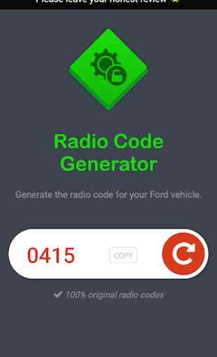 Code Calculator for Ford radios - V & M Serials 2