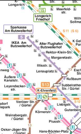 Cologne Metro Map 3